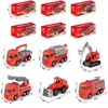 Juguetes de Autos de Aleación para Niños Vehículos de Ingeniería Metálicos Excavadoras Vehículos de Saneamiento Urbano y Tráfico Modelo de Coche Adornos Regalos