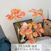 Flores Artificiales de Alta Calidad Transfronterizas para Decoración de Salón de Ceremonias de Boda, Arreglo Floral de Flor de Fénix de 3 Ramas, Flores Falsas para Decoración de Fondo