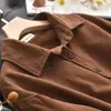 Moda Madura Estilo Coreano Camisa Cómoda de Manga Larga de Color Sólido 2025 Nuevo Diseño Retro Nicho Chaqueta Camisa Holgada