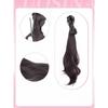 Nova peruca chinesa rabo de cavalo lateral estilo nacional leve presilha cabelo artificial natural Hanfu cheongsam micro ondulação peruca trança rabo de cavalo