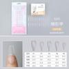 Esmalte de Uñas Escarchado Codificado, Esmalte de Uñas para Manos, 100 Cajas, Sin Grabado, Sin Rastros, Esmalte de Uñas Completo