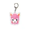 Llavero Acrílico Animal Crossing Colgante Doble Cara Merchandising de Dibujos Animados Animal Crossing