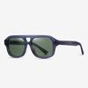 Gafas de Sol de Doble Puente para Comercio Exterior Estilo Europeo y Americano Personalidad Retro Gafas de Sol de Acetato Hechas a Mano Deportes al Aire Libre Polarizadas