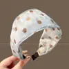 Scrunchie de Bolinhas para Mulheres, Elástico de Cabelo de Alta Qualidade, Faixa Elástica Alta para Coque, Acessório de Cabelo Estilo Coreano