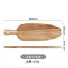 Plato para Pizza de Madera de Acacia Marina Lichi Bandeja de Madera para Filete Sushi Barbacoa Pan Vajilla Plato de Presentación Comida Occidental