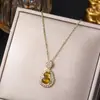 Corrente de clavícula em aço titânio estilo nacional retrô pingente de cadeado da paz de jade temperamento versátil acessórios de estilo chinês de alta qualidade