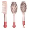 Peine de masaje con mango de animal de dibujos animados lindo KH Lina, peine para el cabello, peine para el hogar, peine para peinar el cabello liso.