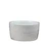 Plato hondo de cerámica directo de fábrica para hotel con base de bandeja de roble plato taza pequeña taza pequeña para hornear tazón para pudín