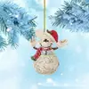 2023 Nuevo Colgante Decorativo de Árbol de Navidad de Acrílico Dibujos Animados Colgante Navideño para Hogar Coche Mochila Regalo