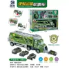 Camión de Bomberos de Juguete para Almacenamiento, Vehículo de Rescate para Niños Pequeños, Camión Contenedor Grande de Simulación, Vehículo de Almacenamiento con Sonido y Luz