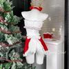 Ge Meng lingerie sexy vermelho vento puro uniforme de empregada de Natal roupas de dormir terno feminino ny