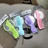 Pente Espelho Colorido Conjunto de 2 Peças Espelho Mini Espelho de Plástico Conjunto de Pente Espelho Portátil Pequeno Espelho de Pente Combinação de Viagem Beleza