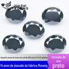 Pedra Solta de Moissanita Negra Natural em Formato de Ovo Oval, 0,5-5 Quilates, Pode Ser Montada com uma Cravação Estilo Caneta, Adequada para Brincos e Colares