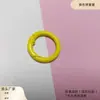 Coloridos Llaveros de Anillo de Resorte Pintados DIY Accesorios Aleación de Zinc Hebilla Redonda Hebilla de Resorte Abierta Herrajes Anillo para Bolsos