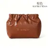 Necessaire enrugada, alto valor estético, compacta e portátil, bolsa de higiene à prova d'água em PU, bolsa de maquiagem portátil