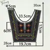Accesorios de Ropa Estilo Étnico Cuello Perla de Imitación Bordado DIY Decorativo Costura Ropa Accesorios para Cuello Moderno y Versátil