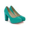 Sapatos Femininos de Salto Alto de Bico Redondo Impermeáveis com Plataforma e Salto Grosso para Primavera e Outono, Disponíveis nos Tamanhos 32-43, Moda Vintage Casual