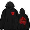 Comercio exterior 2024 top nuevo amor estampado moda casual para hombre y mujer sudadera con capucha