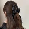 Ffosi Prendedor de Cabelo de Tecido Estilo Igual Prendedor de Cabelo de Temperamento Moda Prendedor Plissado Acessório de Cabelo Coque de Cabelo de Trás Prendedor de Tubarão Cabelo