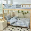 Juego de ropa de cama para dormitorio, juego de tres piezas para estudiante, juego de cuatro piezas, artículos escolares de algodón puro, juego completo de edredones y ropa de cama
