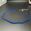 Colar Simples de Moda Mais Vendido Bola de Vidro Multifacetada Cristal Vermelho Preto Azul Branco Roxo Atacado Estilo Curto