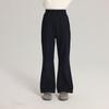 Pudding Haru Pantalones Acampanados de Cintura Alta para Niñas, Otoño-Invierno 2025 Nuevo Pantalón Casual Cálido Adelgazante con Forro Polar