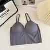 Seda de Hielo Chica Hot Estilo Francés Envoltura de Pecho Corta Camisola de Espalda Hermosa Diseño Nicho para Uso Interior Sin Marcas Ropa de Verano para Uso Exterior