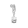 Amazon eBay AliExpress artículo más vendido anillo falso para ombligo de mariposa con diamante estrella de cinco puntas clip para ombligo sin perforación clip para oreja