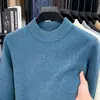 580g Cuello Alto para Hombre Otoño e Invierno Engrosado Talla Grande Prendas de Punto para Hombre Capa Base Cálida Ropa para Hombre