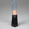 Zapatos de Salón de Punta Impermeables con Plataforma y Tacón de Cuña Grueso Versátiles de Corte Profundo para Mujer, Nuevos Zapatos de Tacón Alto para Mujer para Primavera y Otoño 2026