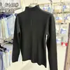 Moda de principios de otoño botón simple de hormiguita suave y agradable para la piel top de manga larga básico 6140