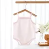 Ropa de Bebé Jingqi Verano Delgado Sin Mangas Mameluco Body para Recién Nacidos Body de Triángulo