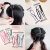Modelador de cabelo infantil modelador de cabelo cabeleireiro manga puxando pente de amarração bola de cabelo cabeça de cabelo ferramenta de estilo preguiçoso prendedor de puxar cabelo