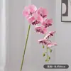Flores Artificiales Simuladas de Falenopsis de 8 Cabezas de Alta Calidad Orquídeas 3D Decoración de Salón de Bodas de Gama Alta Flores Artificiales de Falenopsis