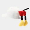 Boné Criativo Fofo de Desenho Animado com Bumbum Primavera e Verão Chapéu de Sol para Viagem Versátil Boné Bico de Pato Atacado