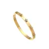 Pulseira Transfronteiriça Novo Estilo Flor de Ameixa Cravejada de Diamante Aço Titânio Feminina Ins Luxo Leve Nicho Design Flor de Quatro Folhas Aço Inoxidável Pulseira Ornamento