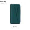 Nuevo monedero para mujer anti-magnético RFID transfronterizo, bolso de mano simple de gran capacidad con textura de piel de guijarro y múltiples compartimentos para libretas bancarias, billetera larga