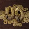Monedas antiguas de cobre genuino Qianlong Tongbao al por mayor, monedas de los Cinco Emperadores estilo antiguo engrosadas, adornos para colgar en la puerta para decoración del umbral de la puerta de entrada
