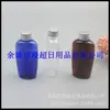 Botella Ovalada con Tapa de Aluminio 60ml Marrón Tapa de Aluminio Botella Plana Botella para Loción 60ML Botella Plana para Champú Botella para Desmaquillante