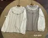 Nueva Camiseta Básica de Algodón Estilo Japonés con Cuello Redondo para Mujer Primavera 2026, Ropa Femenina Artística de Manga Larga Estilo Mori, Ropa Femenina de Nicho Estilo Mori