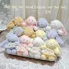 Falda Floral Auténtica de Conejo Wendy 16cm Colgante de Peluche Muñeca Estilo Pastoral Llavero para Mochila Escolar Pequeño Regalo Venta al por Mayor