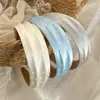 Diadema Ancha de Satén con Lunares Nueva de Verano para Mujer, Realza la Altura, No Aprieta la Cabeza, Hace que la Cara Parezca Más Pequeña, Accesorio de Pinza para el Cabello