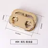 Hebilla de Resorte Metálica Hebilla de Cuerda de Doble Agujero Hebilla de Ajuste Hebilla Redonda de Aleación Accesorios Hebilla Elástica de un Agujero Hebilla de Nariz de Cerdo Mina Terrestre
