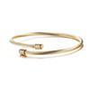 Desejo Amazon Nova Pulseira de Aço Titânio Europeia e Americana Simples Tricolor Ouro 18K Aço Inoxidável Fabricante Atacado Ouro Rosa