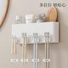 Portavasos para cepillos de dientes, soporte de pared para cepillos de dientes, estante de almacenamiento, vaso para cepillos de dientes sin perforaciones para el hogar, vaso para cepillos, vaso para enjuague bucal, venta al por mayor