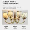 Nueva Luz Principal para Sala de Estar Estampada Estética Estilo Chino Dinastía Song, Lámpara de Dormitorio de Madera Maciza Estilo Japonés Vintage, Iluminación de Gama Alta para Comedor