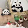 Novos Blocos de Construção de Panda para Crianças, Blocos de Construção de Partículas Micro em Formato de Flor, Brinquedos Educativos de Montagem, Brinquedos de Presente Venda por Atacado