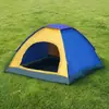 Tienda de campaña para niños de doble puerta para acampar al aire libre, tienda interior para el hogar, ligera, con mosquitero para acampar, impermeable y a prueba de sol, tienda plegable