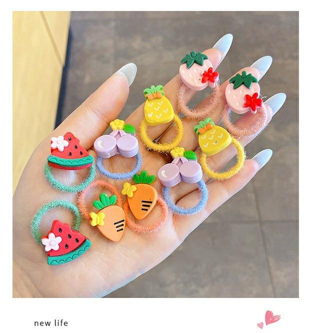 毛绒拇指圈卡通皮筋