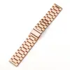 Adecuado para Correa Apple iWatch S10 Acero Inoxidable Huawei S11 Correa de Reloj Inteligente Correa de Acero Macizo de Tres Eslabones